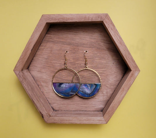 Blue/Purple Gold half Circles