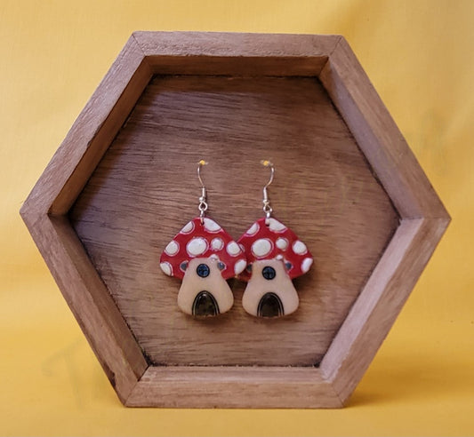"Faerie Glow Shrooms" – Whimsical Glow-in-the-Dark Earrings